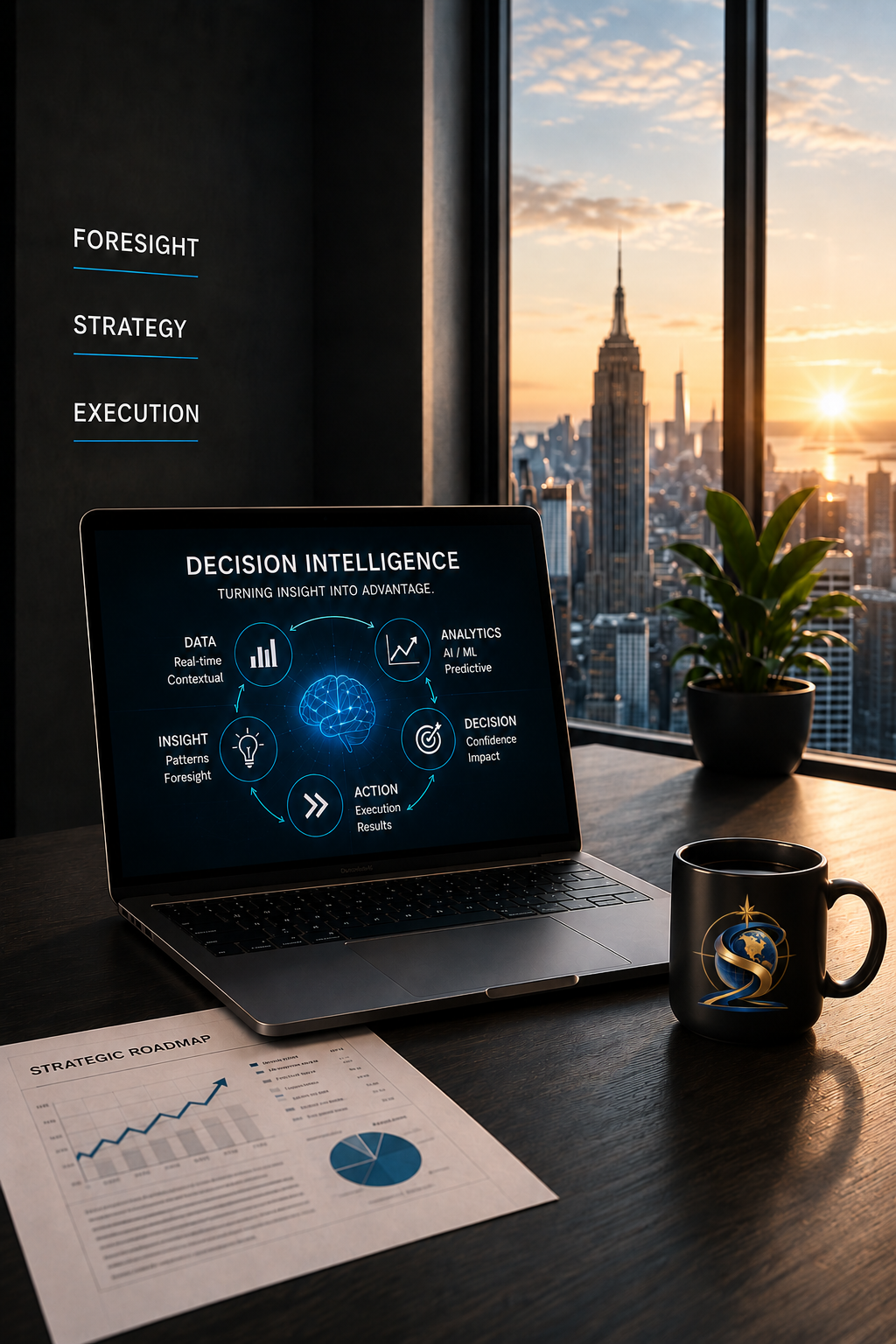Foresight, strategy, execution and decision intelligence